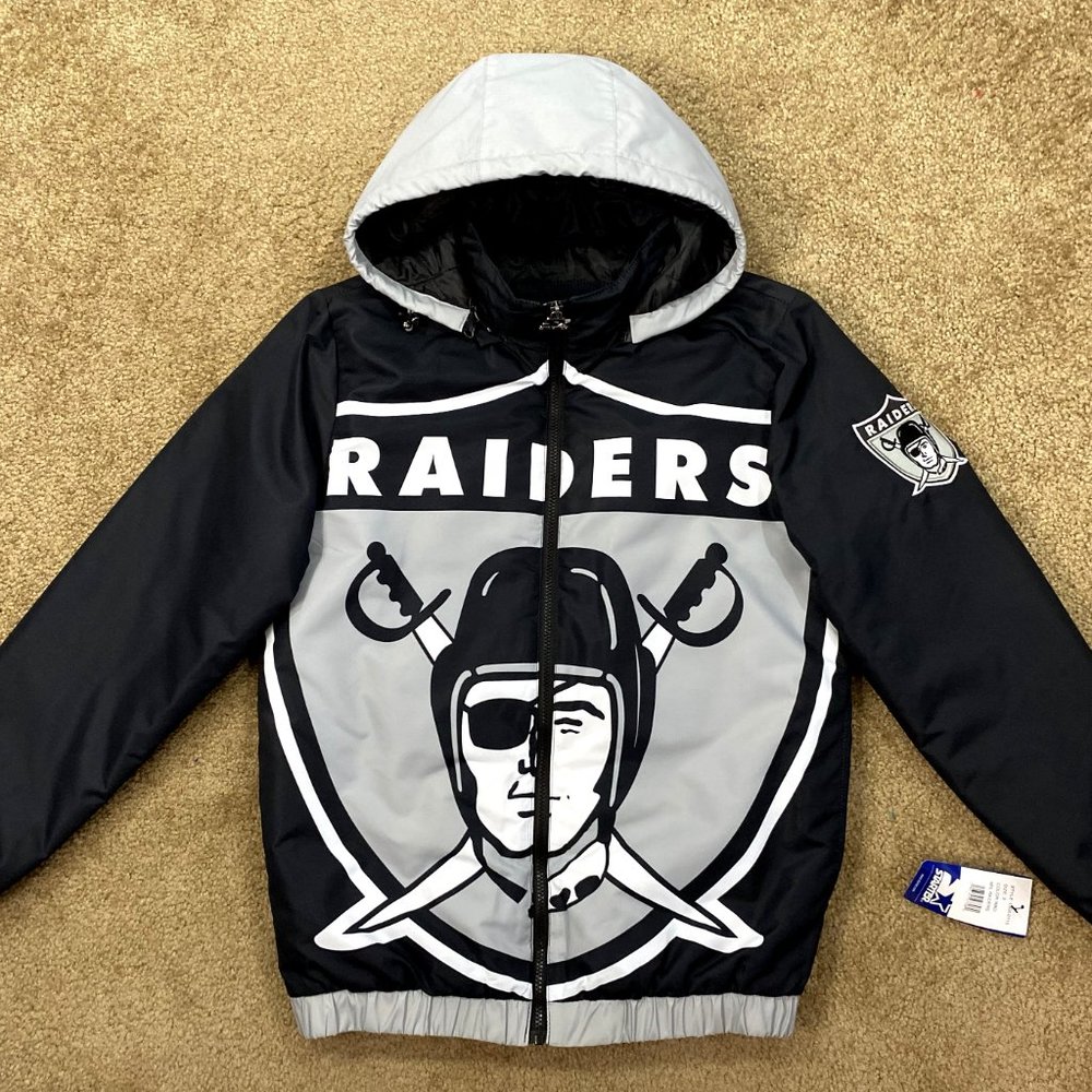 4X 6X   2022 NFL VEGAS RAIDERS BIG LOGO  Hooded Jacket